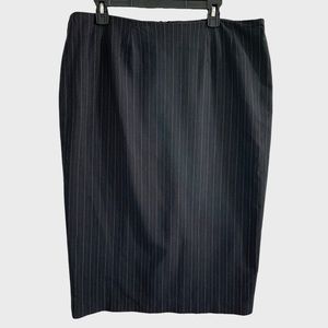 Lane Bryant Striped Pencil Skirt